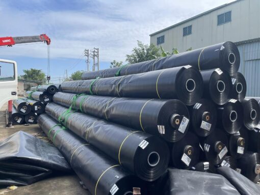 Bạt nhựa đen 2 mặt lót hồ nuôi cá HDPE