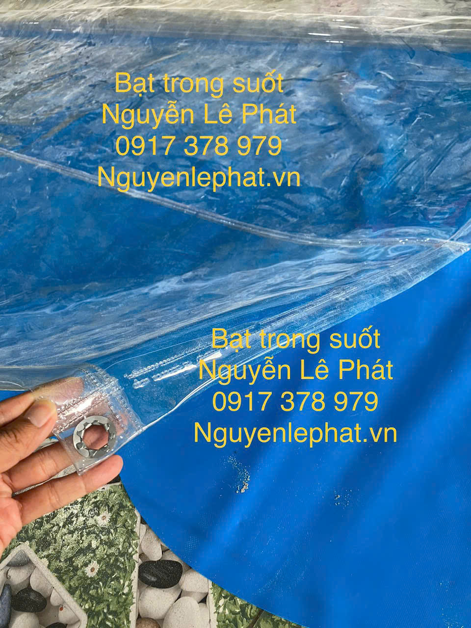 May Bạt nhựa pvc trong suốt tại kho