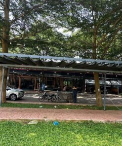 Mái xếp che nắng sân vườn