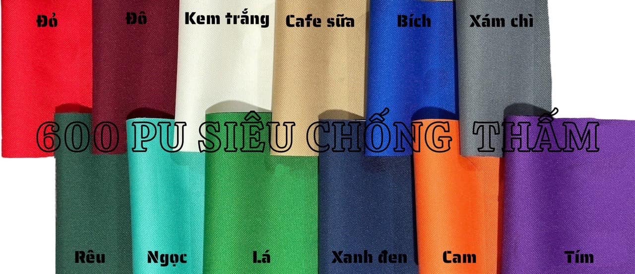 Chất liệu Vải Dù Polyester nhận may ép