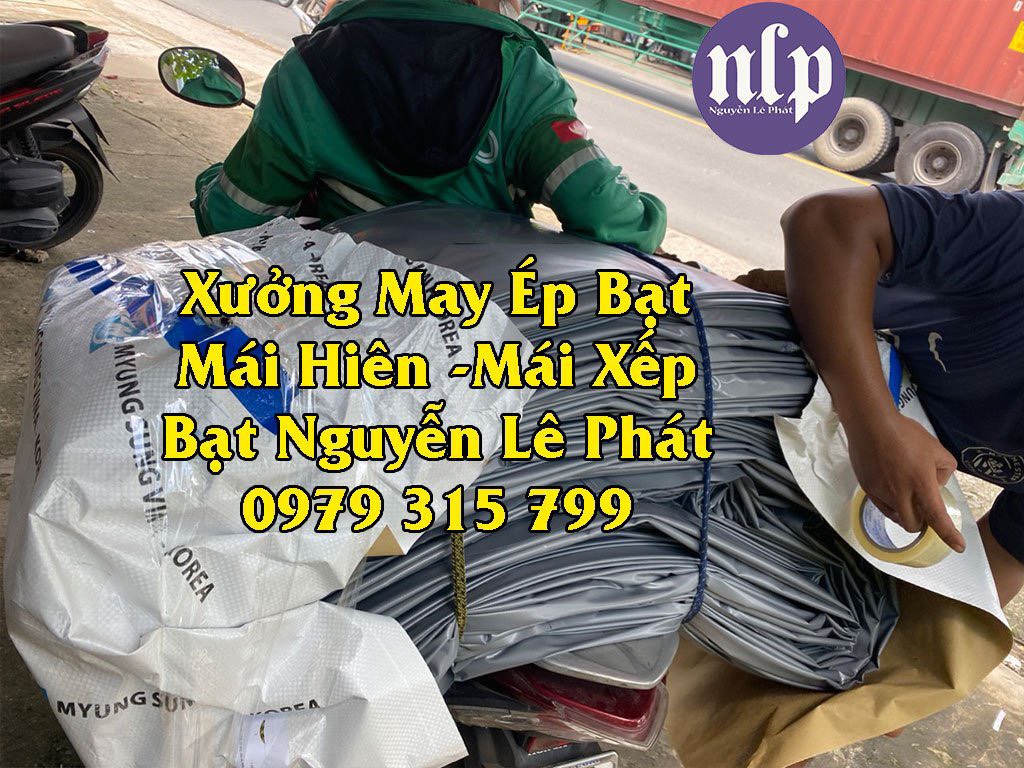 Kho xưởng may bạt mái xếp, bạt kéo theo yêu cầu giá rẻ