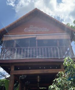 Bạt trong suốt tự cuốn che nắng mưa quán nhậu