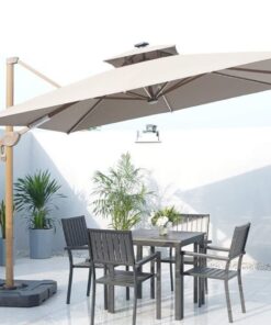 Ô lệch tâm có đèn 3x3m hợp kim có đèn Led dạng sao