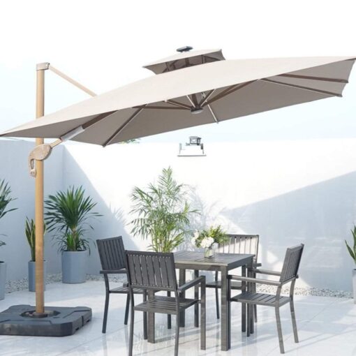 Ô lệch tâm có đèn 3x3m hợp kim có đèn Led dạng sao
