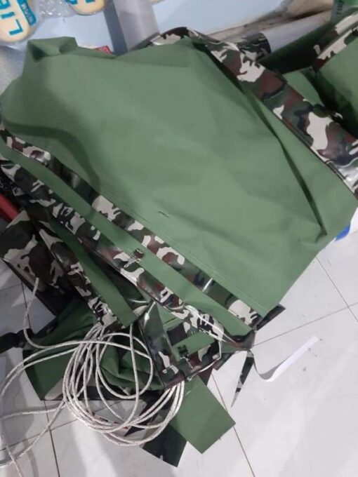 Vải bạt dù quân đội che nắng mưa ngoài trời