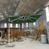 Ô dù lệch tâm vuông 2m5x2m5 màu xanh