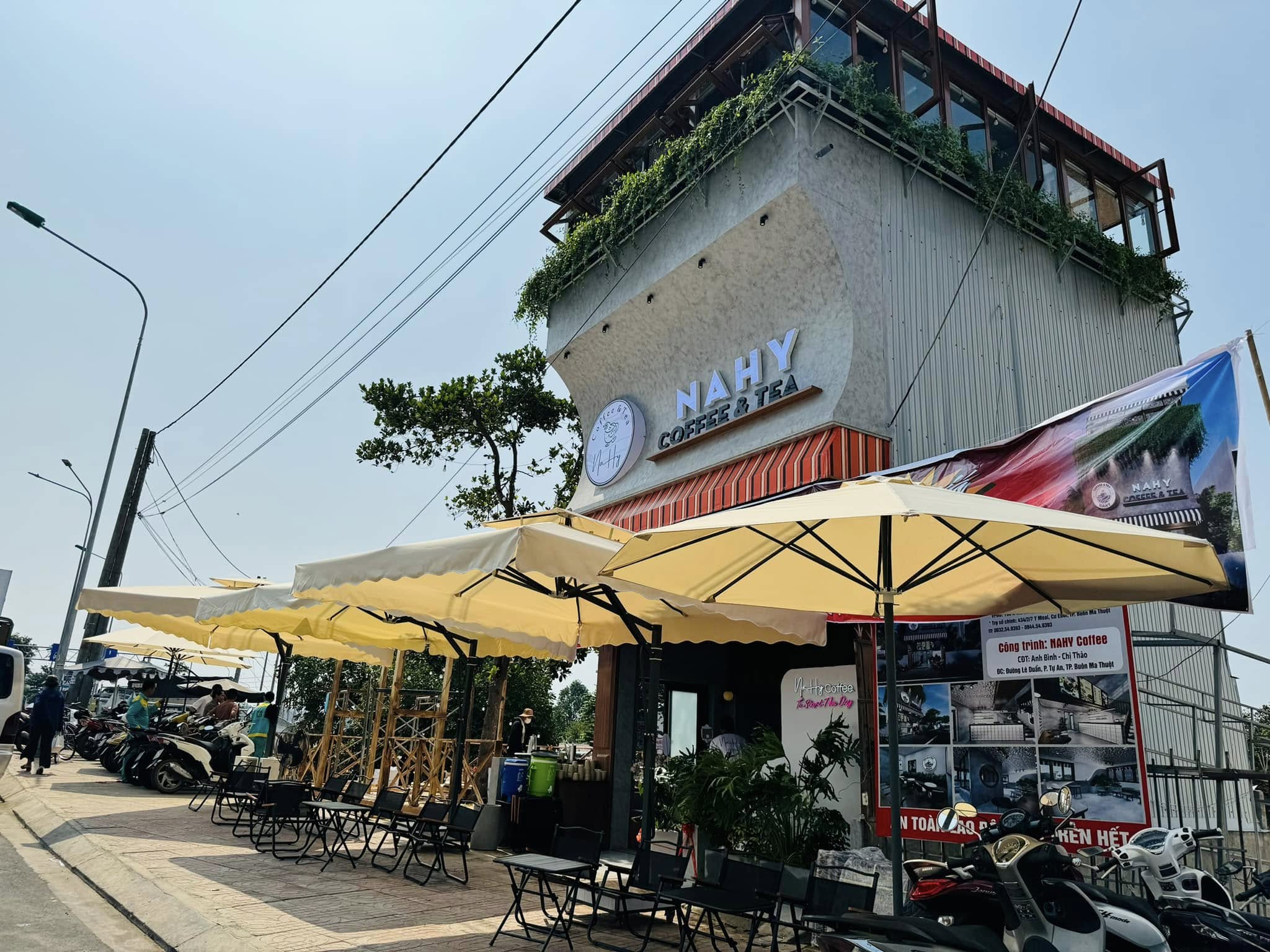 Ô dù che nắng ngoài trời đẹp tại Đà Lạt