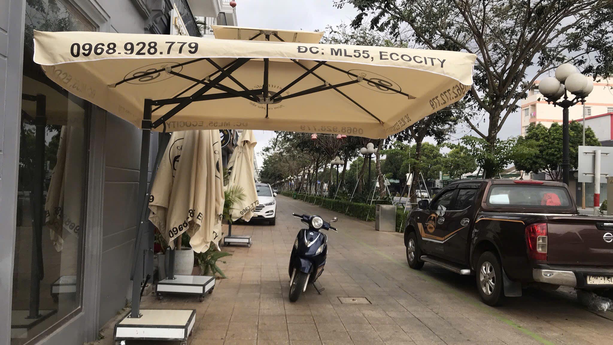 Ô dù che nắng mưa ngoài trời ở Cần Thơ Ô dù che nắng mưa ngoài trời ở Cần Thơ