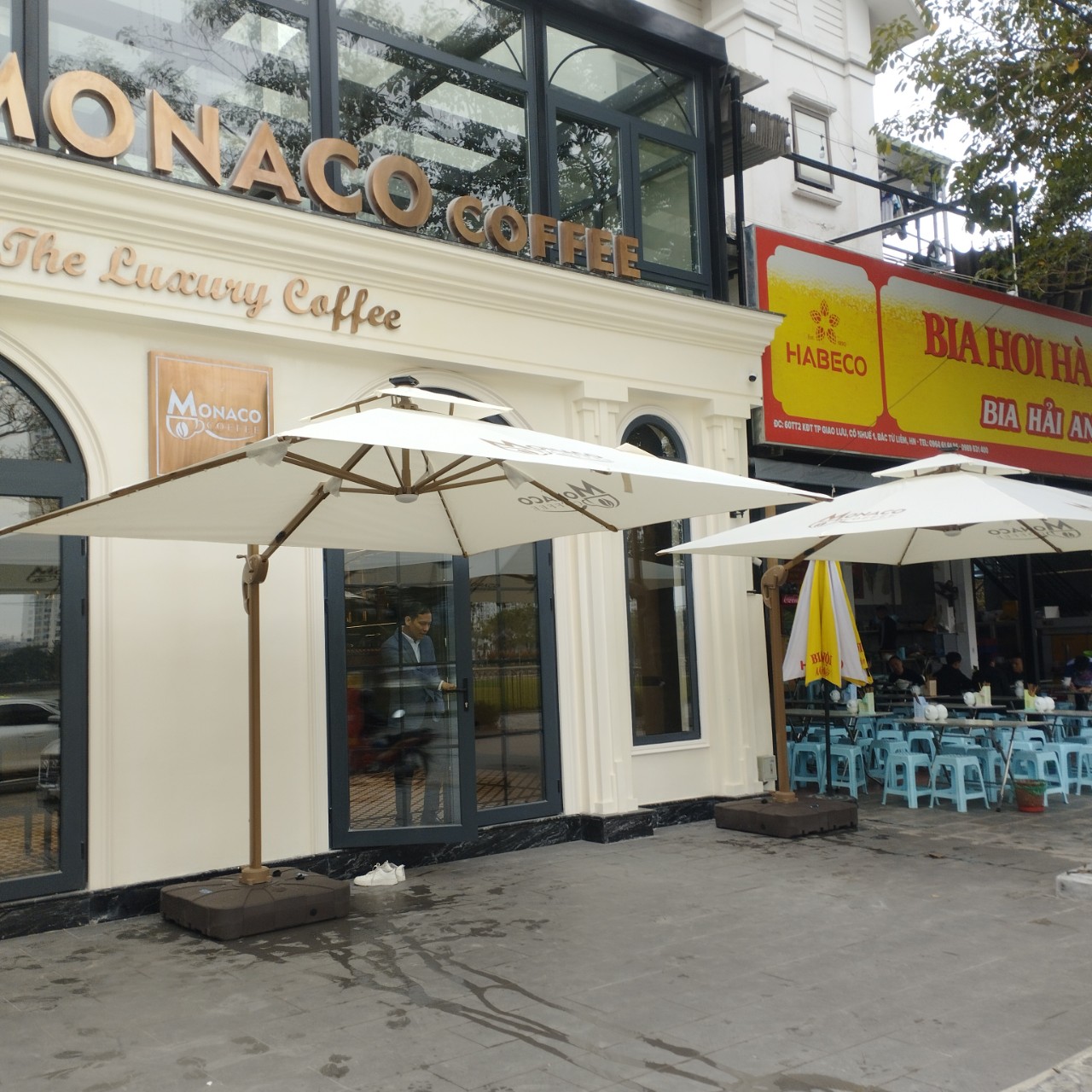 Dù che nắng mưa ngoài trời quán cafe tại Huế Dù che nắng mưa ngoài trời quán cafe tại Huế
