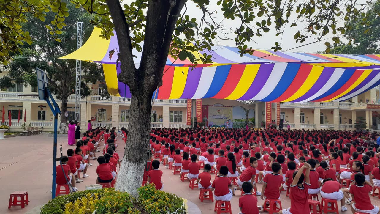 Dù che nắng sự kiện sân trường học ở Đà Nẵng