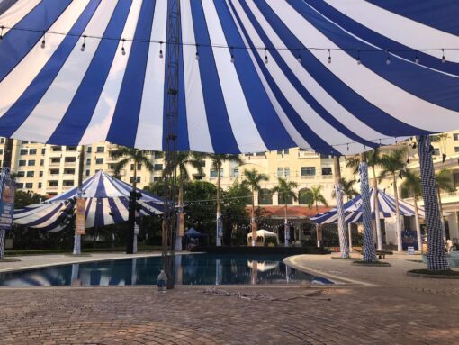 Dù tròn sự kiện 1 trụ đường kính 30m