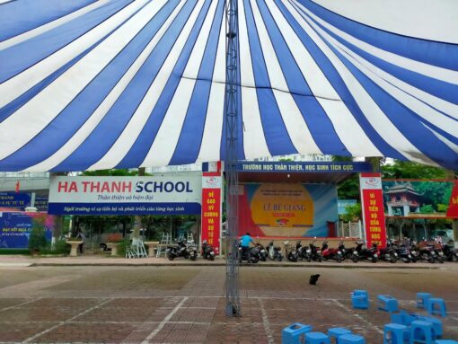 Dù tròn sự kiện 1 trụ đường kính 30m