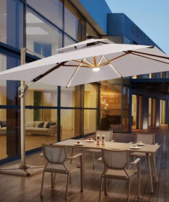 Ô lệch tâm có đèn 3x3m hợp kim có đèn Led dạng sao