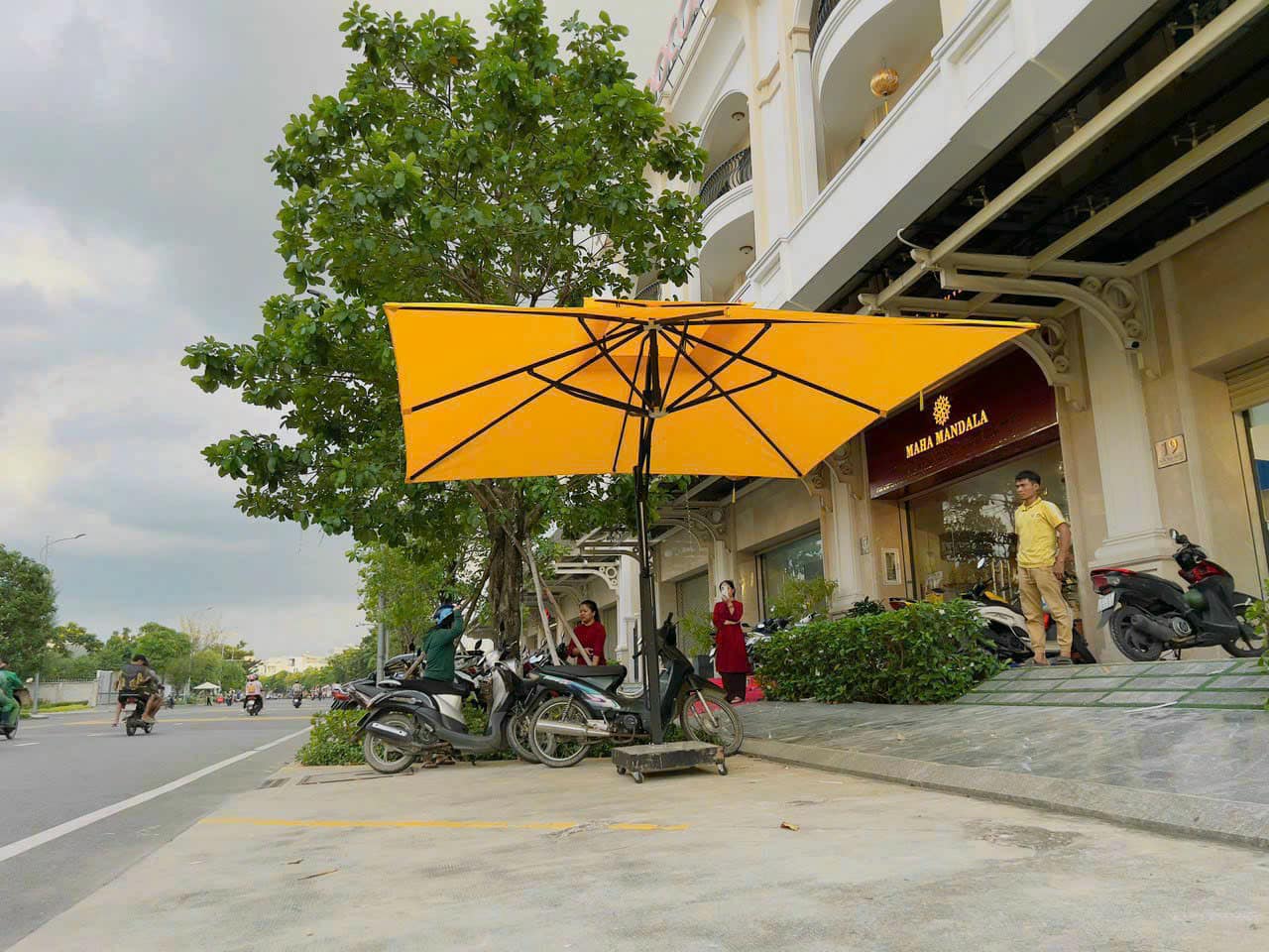 Thay mới áo bạt dù che nắng