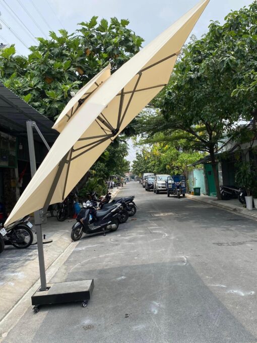Ô dù lệch tâm vuông 3m che nắng