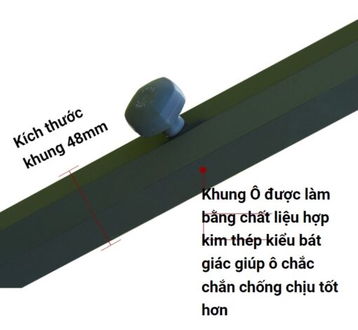 Cấu tạo dù lệch tâm tròn 3m nhập khẩu