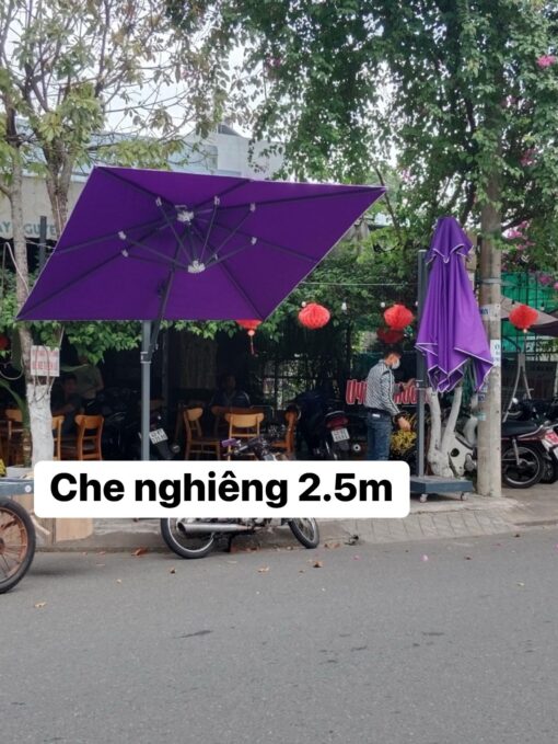 Dù che nắng lệch tâm vuông 2 tầng 2.5m