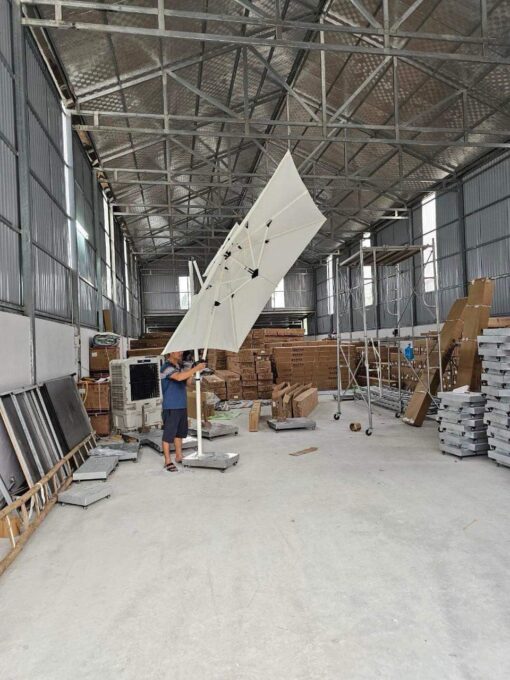Dù che nắng lệch tâm vuông 2 tầng 2.5m