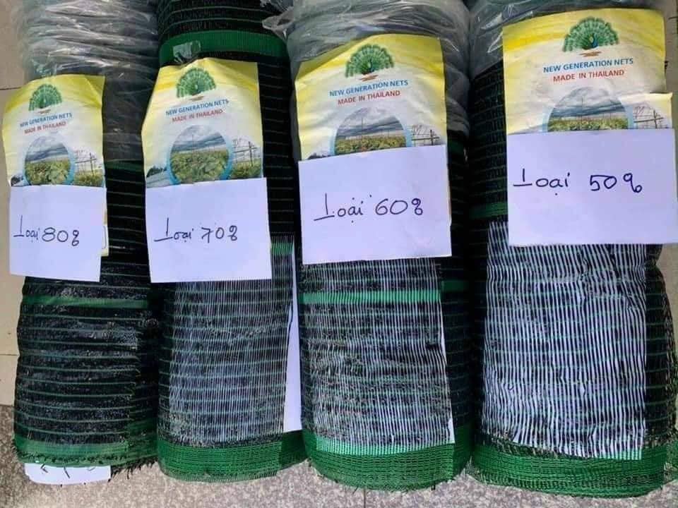 Phân loại lưới Thái Lan theo độ che phủ (tỷ lệ cắt nắng) Phân loại lưới Thái Lan theo độ che phủ (tỷ lệ cắt nắng)