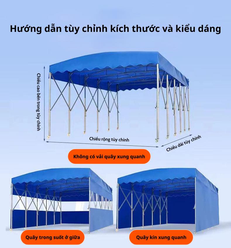 Cấu tạo nhà bạt dẫn lối, nhà lều bạt khung xếp Cấu tạo nhà bạt dẫn lối, nhà lều bạt khung xếp