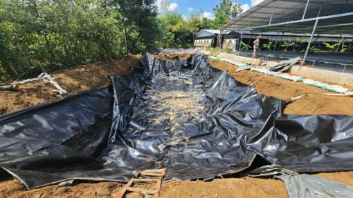 Thi công lắp đặt Túi bạt Biogas HDPE