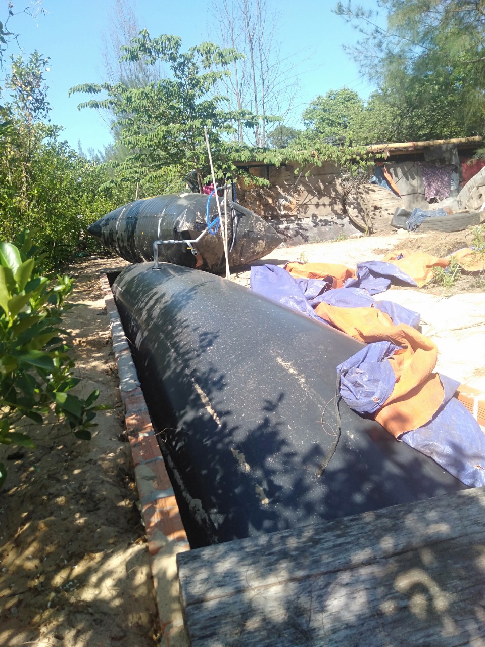 Túi bạt biogas HDPE Túi bạt biogas HDPE