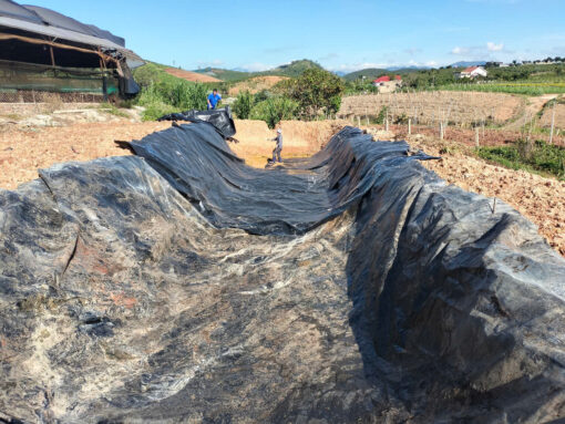 thi công hầm Biogas bằng màng HDPE chuyên nghiệp