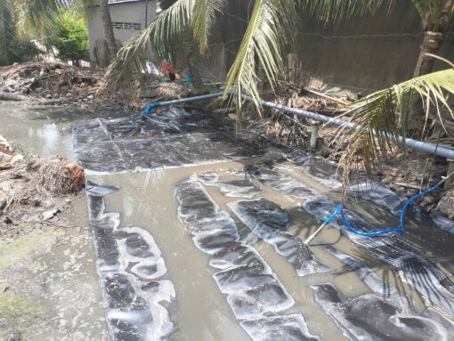 Thi công lắp đặt Túi bạt Biogas HDPE