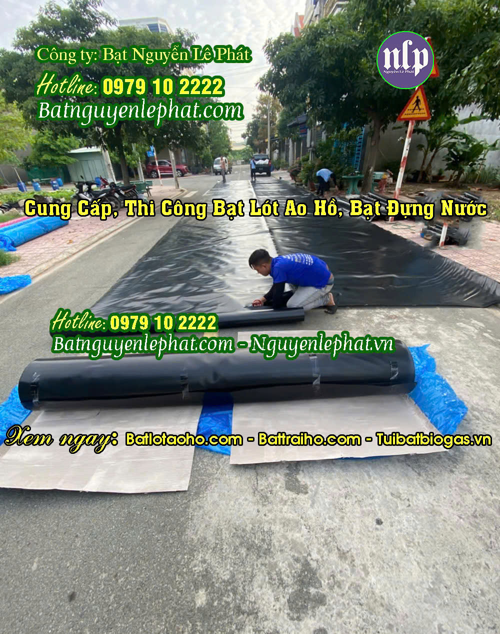 Bạt HDPE lót ao hồ chứa nước, trữ nước ở Trảng Bom Bạt HDPE lót ao hồ chứa nước, trữ nước ở Trảng Bom