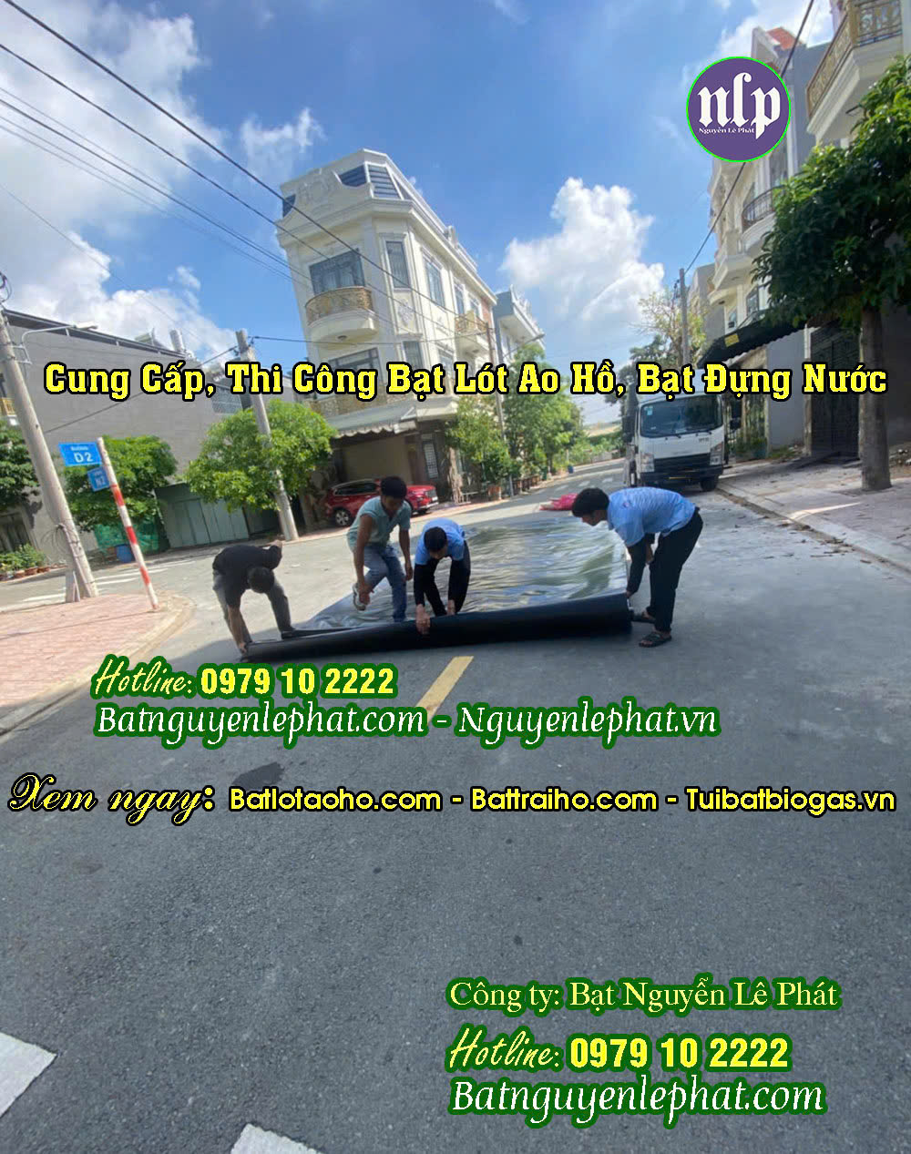 Bạt lót hồ chứa nước nuôi thuỷ sản ở Trảng Bom Bạt lót hồ chứa nước nuôi thuỷ sản ở Trảng Bom