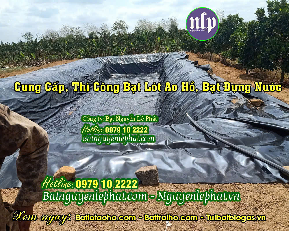 Bạt lót hồ chứa nước Trảng Bom