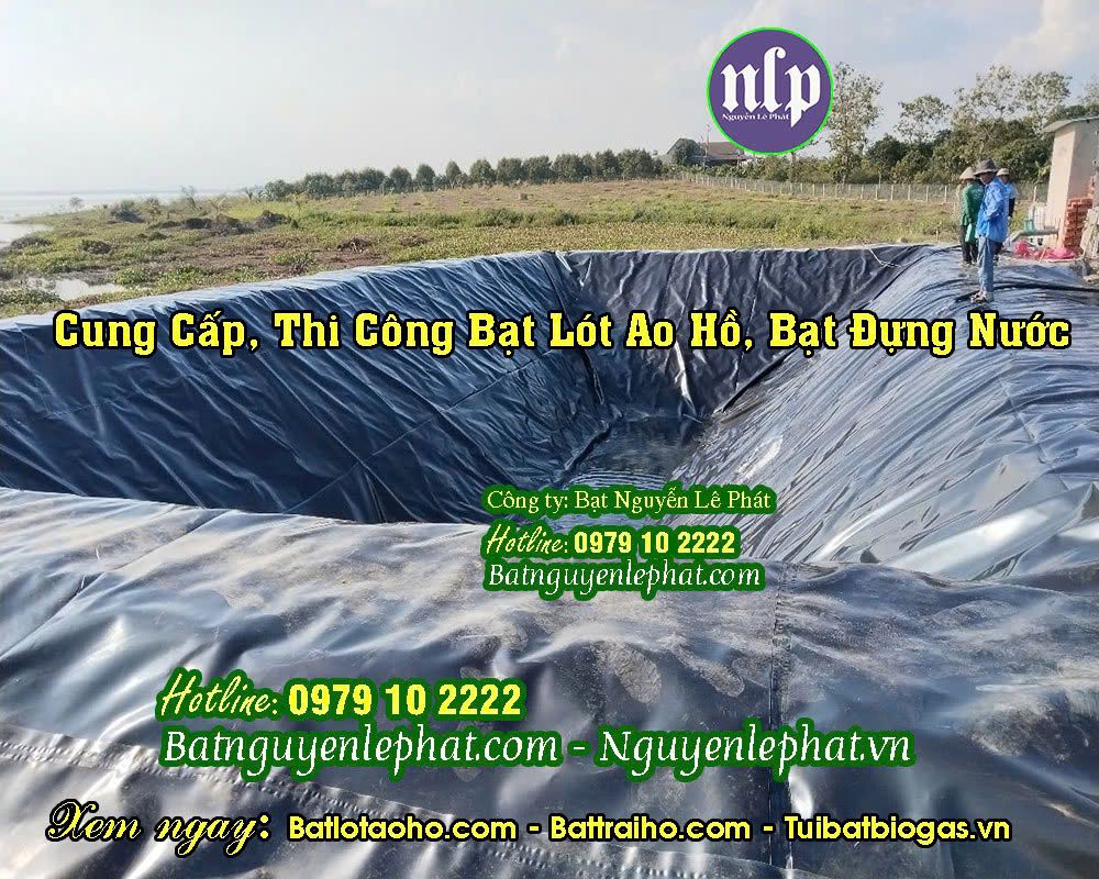 Bạt lót hồ chứa nước nuôi thuỷ sản ở Trảng Bom Bạt lót hồ chứa nước nuôi thuỷ sản ở Trảng Bom