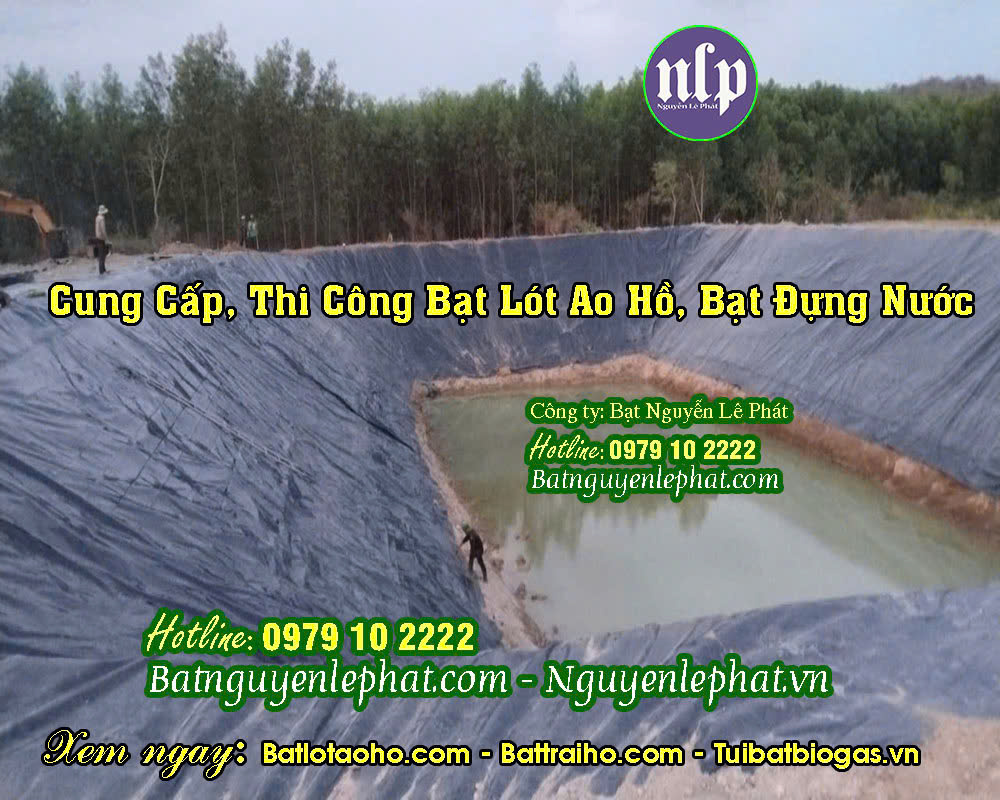 Bạt lót ao hồ chứa nước HDPE nuôi tôm cá ở Trảng Bom Bạt lót ao hồ chứa nước HDPE nuôi tôm cá ở Trảng Bom