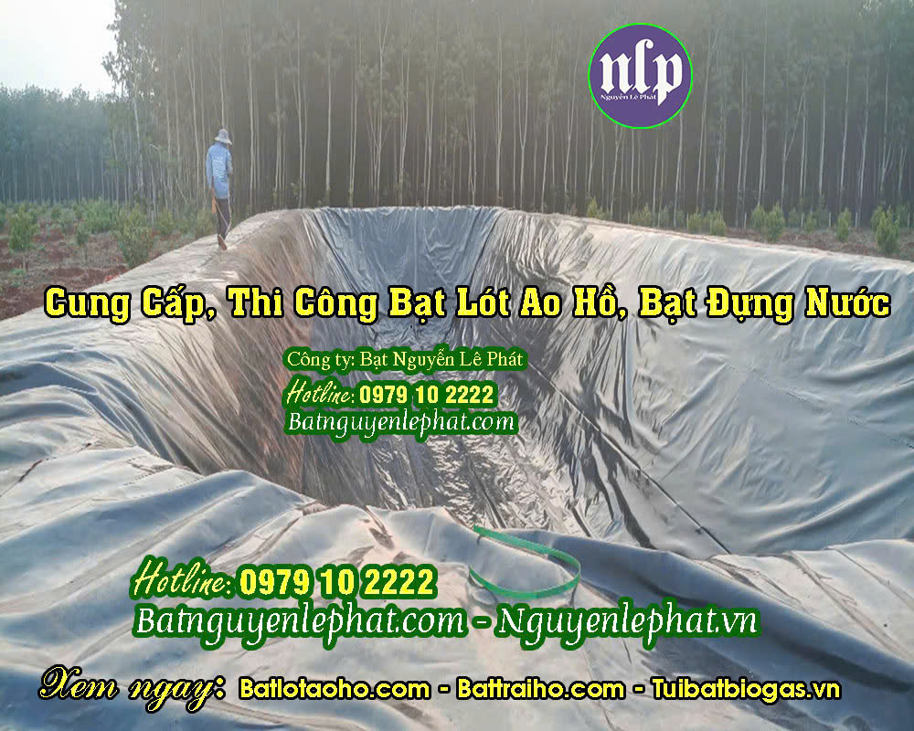 Bạt lót ao hồ chứa nước HDPE nuôi tôm cá ở Trảng Bom Bạt lót ao hồ chứa nước HDPE nuôi tôm cá ở Trảng Bom