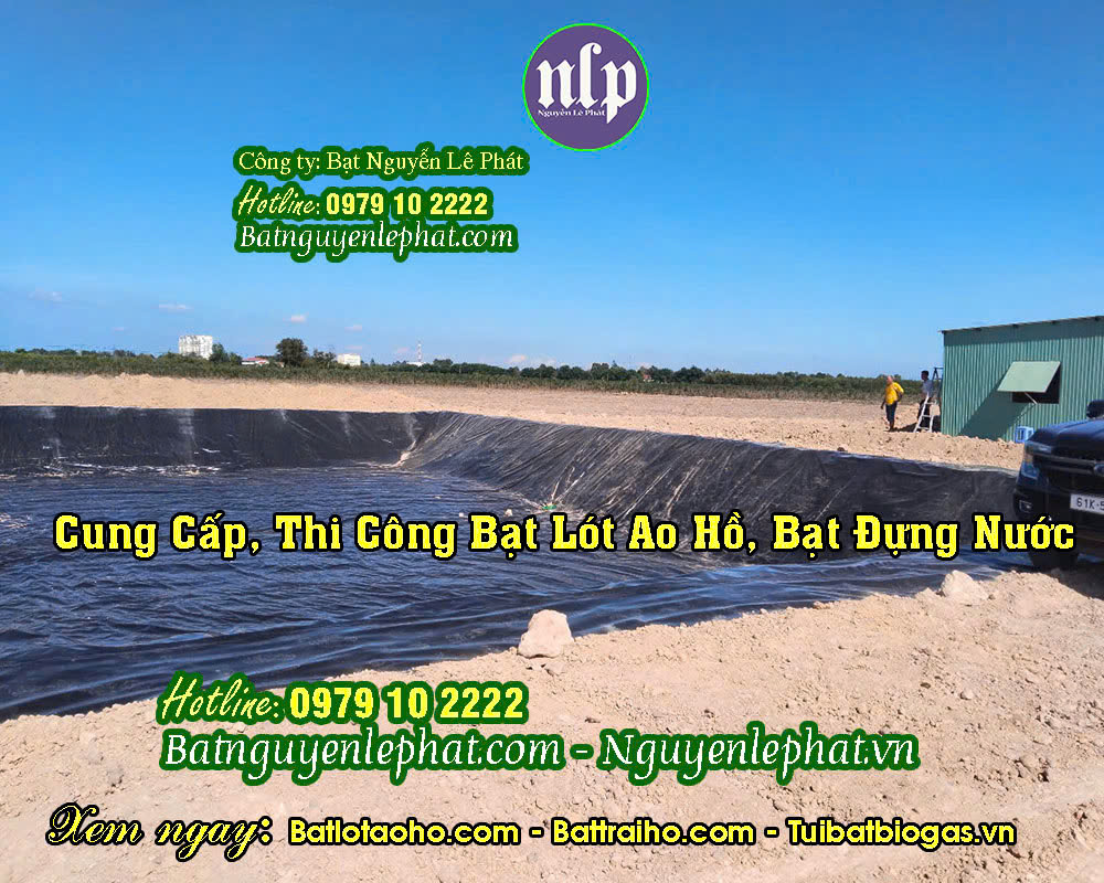 Bạt lót ao hồ chứa nước HDPE nuôi tôm cá ở Trảng Bom Bạt lót ao hồ chứa nước HDPE nuôi tôm cá ở Trảng Bom