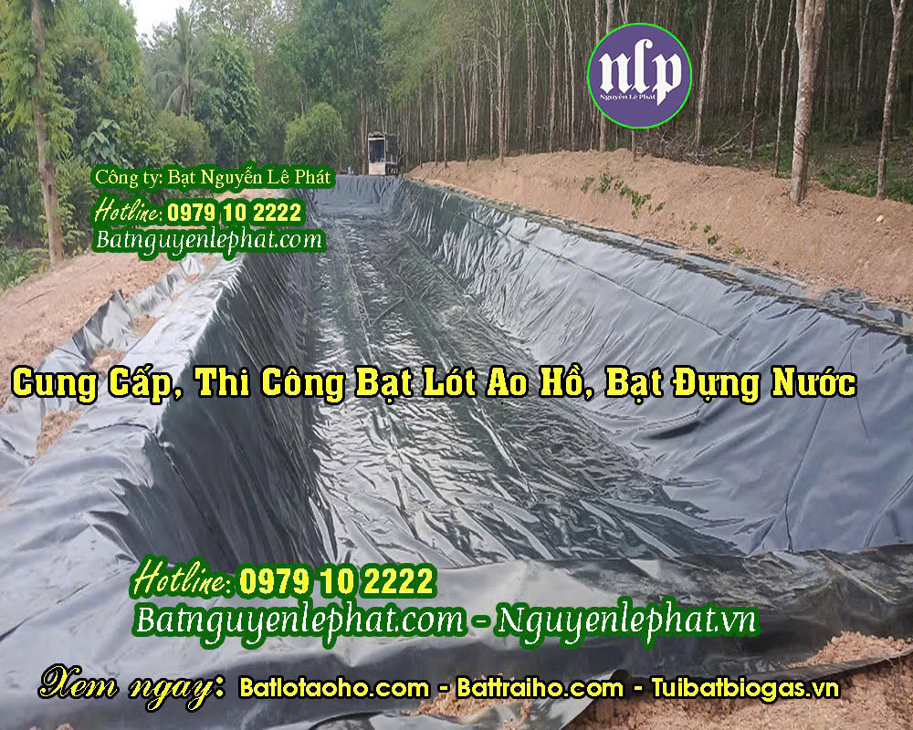 Bạt lót hồ chứa nước Trảng Bom Bạt lót hồ chứa nước Trảng Bom