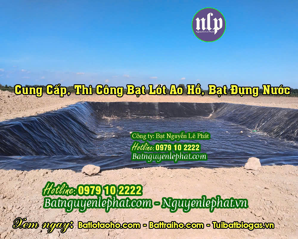 Bạt lót hồ chứa nước Trảng Bom Bạt lót hồ chứa nước Trảng Bom