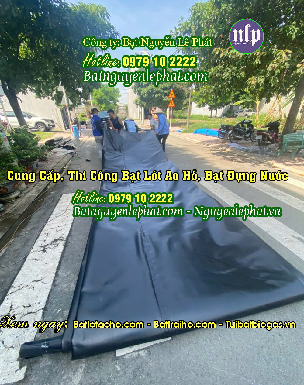 Bạt HDPE lót ao hồ chứa nước, trữ nước ở Trảng Bom Bạt HDPE lót ao hồ chứa nước, trữ nước ở Trảng Bom