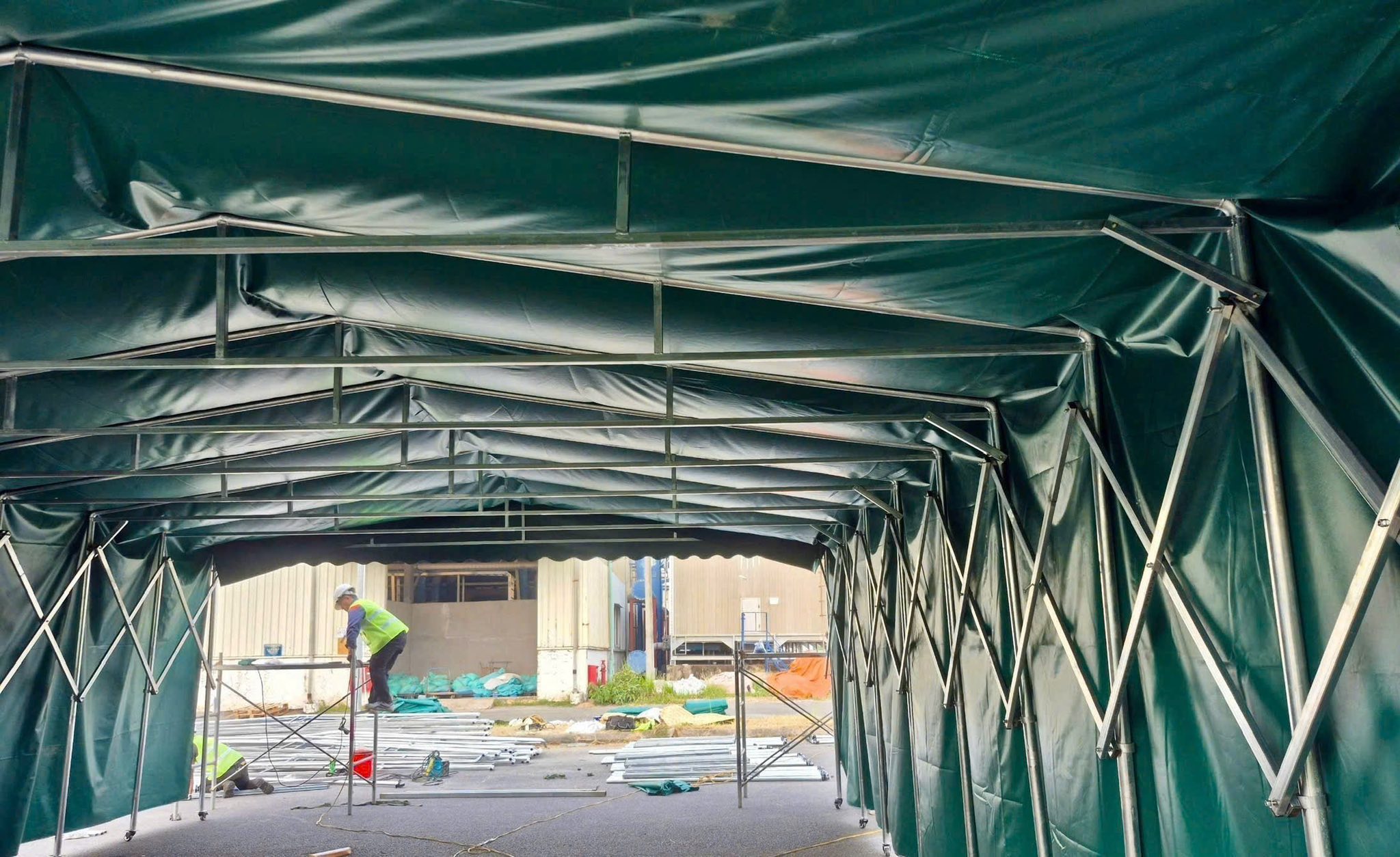 Mái vòm bạt, nhà bạt di động che nắng mưa ở Đồng Nai