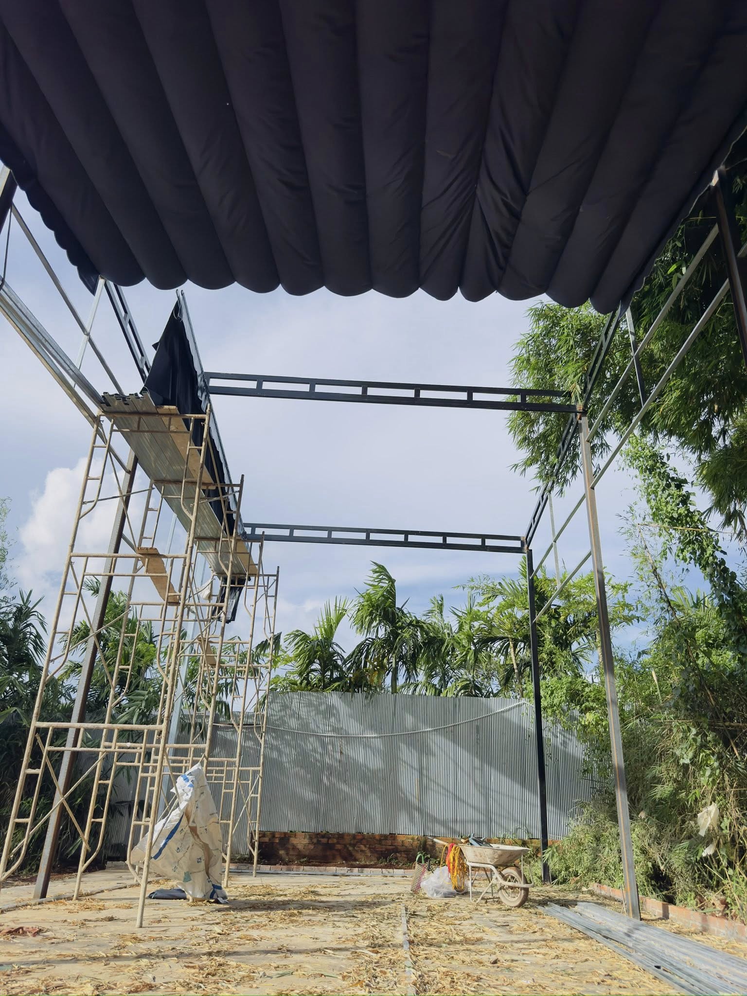 Mái che bạt che nắng ngoài trời ở Long Thành