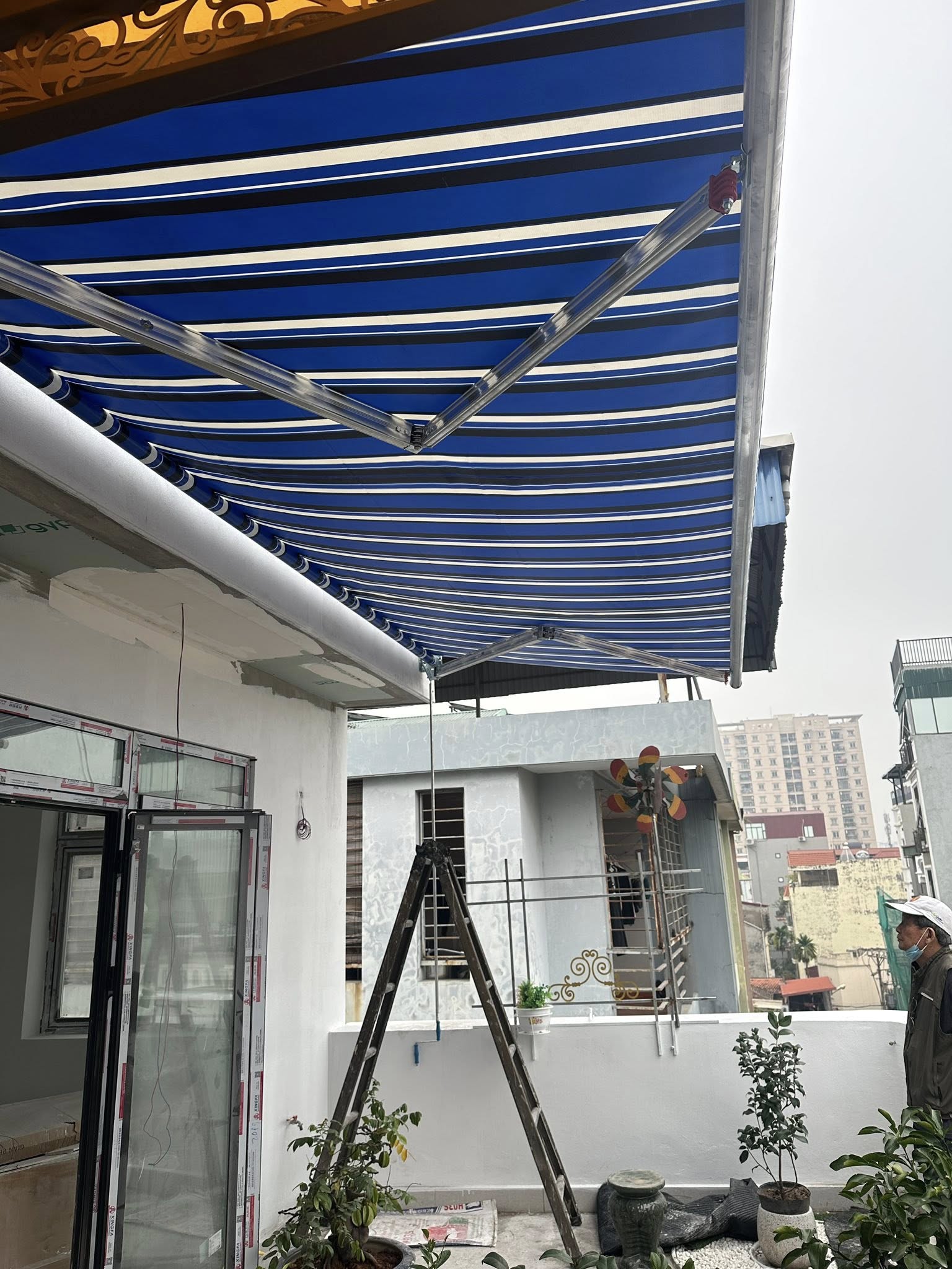 Bạt mái che mái hiên xếp, bạt lùa ở Đồng Nai