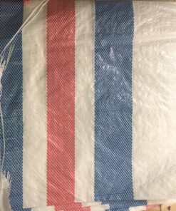 Bạt dứa kẻ sọc 3 màu che công trình xây dựng