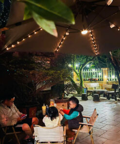 Ô dù lệch tâm có đèn Led thông minh Hà Nội